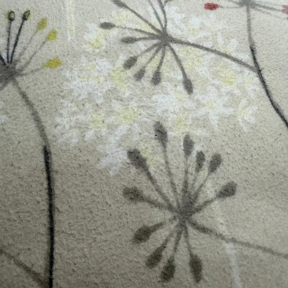 The Company Store King Size Flannel 100% Cotton Duvet Cover Botanical Dandelion